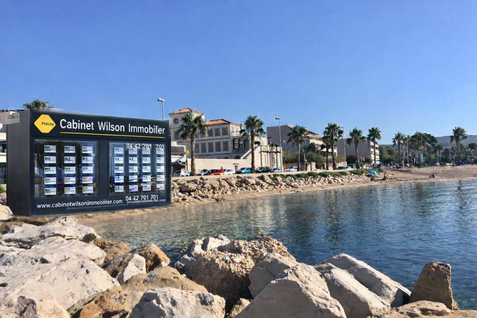 agence immobili&egrave;re La Ciotat cabinet Wilson plage